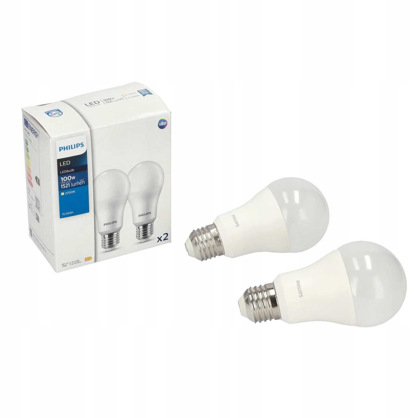 2x Żarówka LED E27 A67 13W 2700K 1521lm PHILIPS