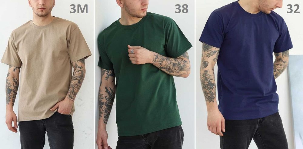 Комплект 4 шт базові оверсайз футболки 100% бавовна Fruit of the loom