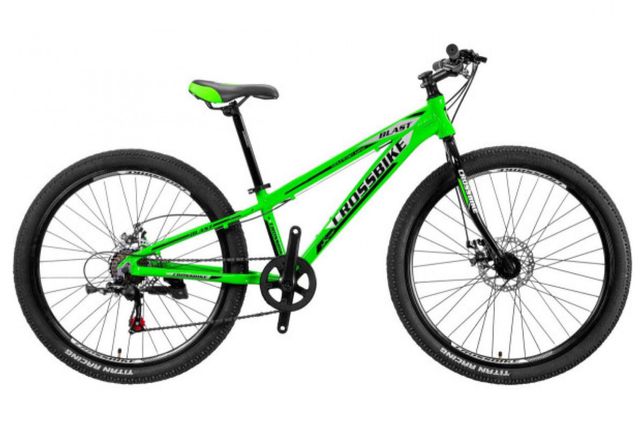 Велосипед 26" Blast Rigid Рама 13" black-silvery-green