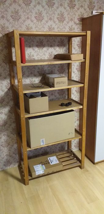 Regał sosnowy IKEA gospodarczy. 6 półek.