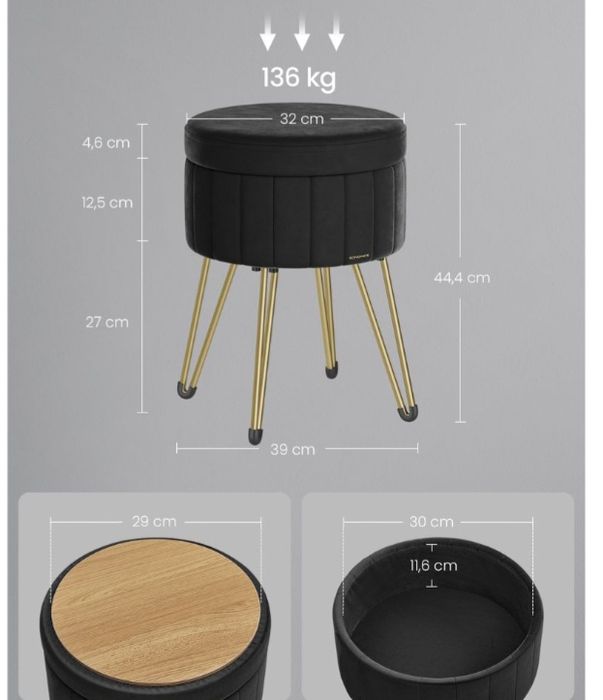 Pufa, schowek, taboret