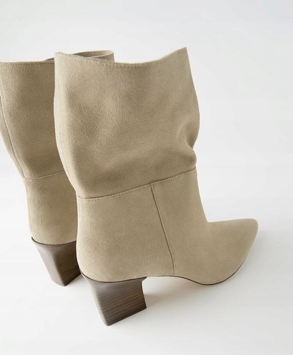 Замшеві ботильйони ZARA Soft