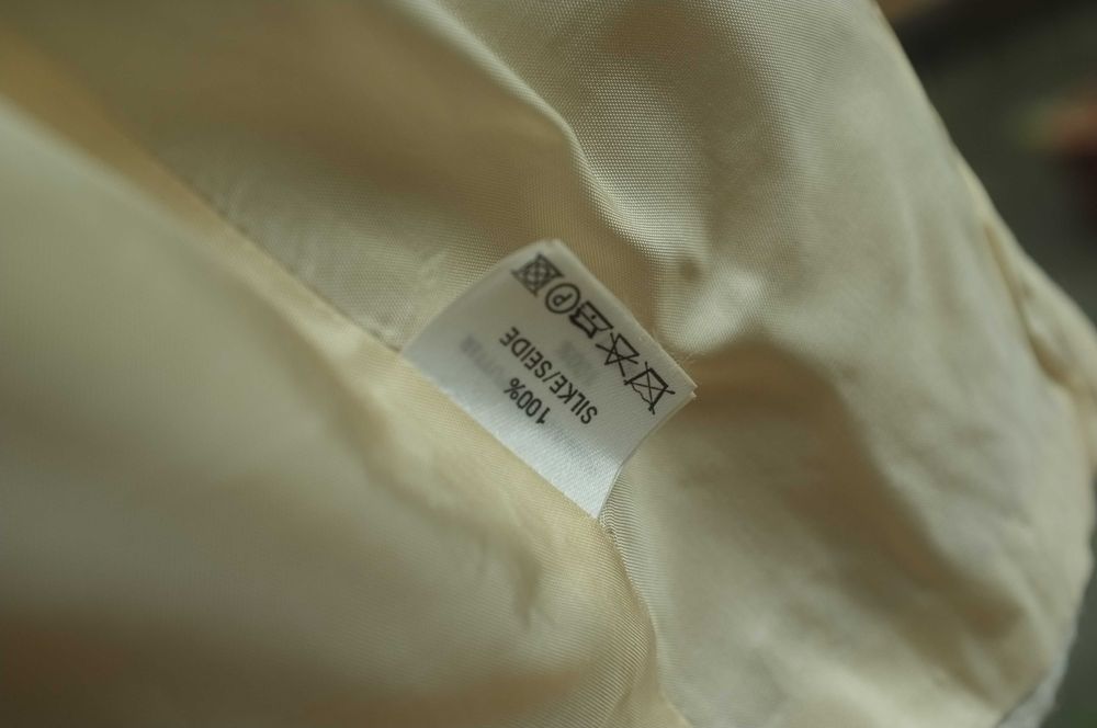 ekskluzywny jedwabny żakiet boho vintage Kirsten Krog marynarka