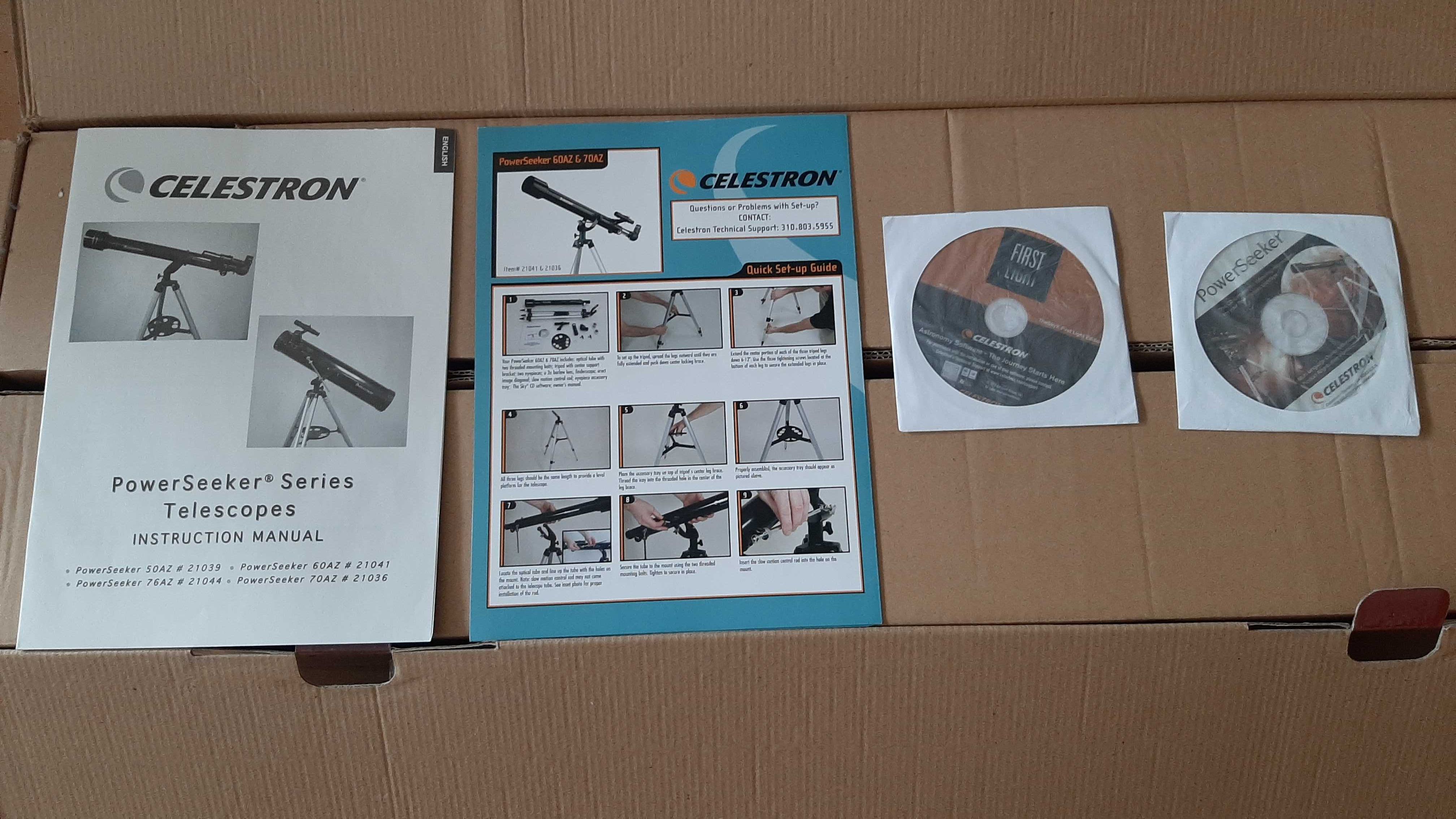 Teleskop Celestron PowerSeeker 70AZ + Torba pokrowiec