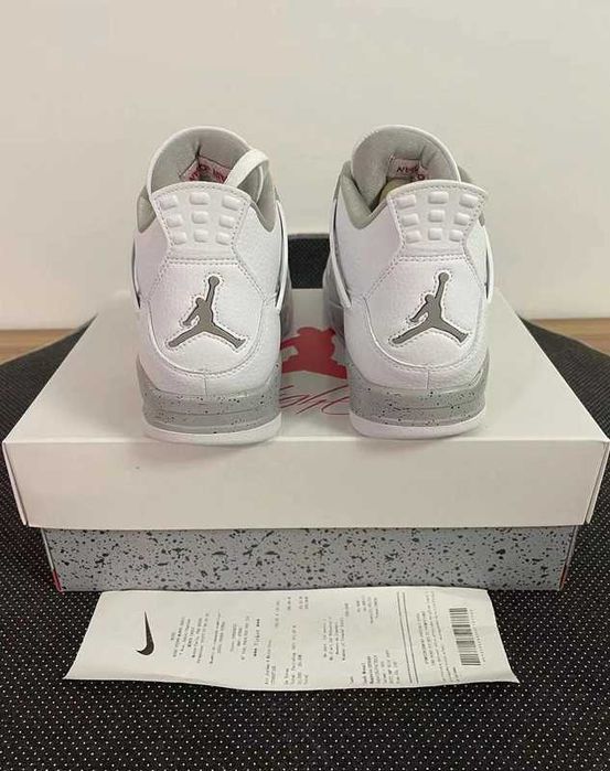 Buty meskie Mokasyny Jordan 4 retro White Oreo R.38
