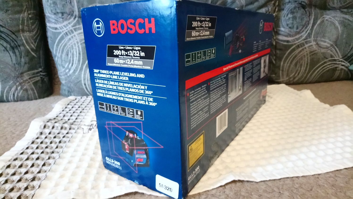 Лазерный уровень нивелир BOSCH GLL3-300 professional