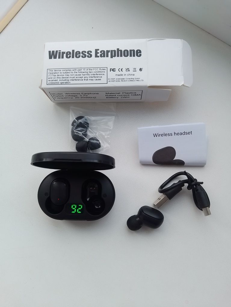 Наушники беспроводные блютуз E6S TWS Bluetooth