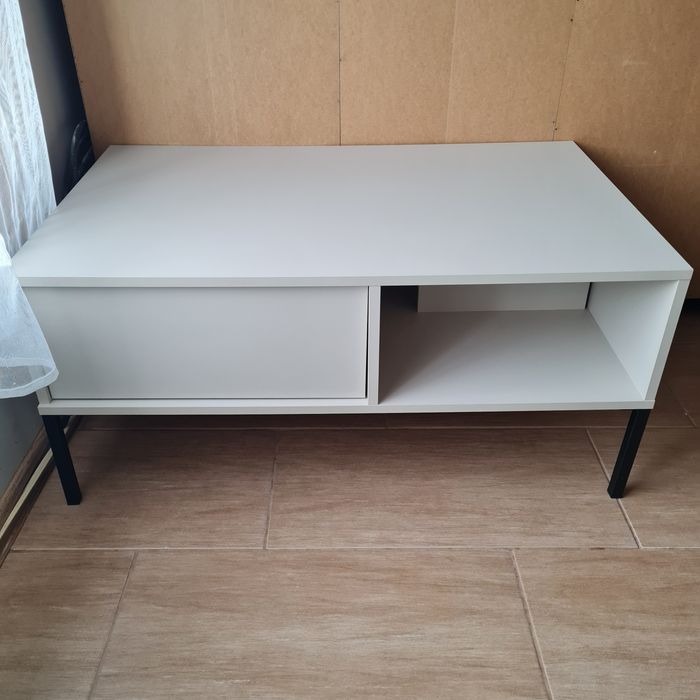 DAST Stolik kawowy z szufladami agata meble beżowy