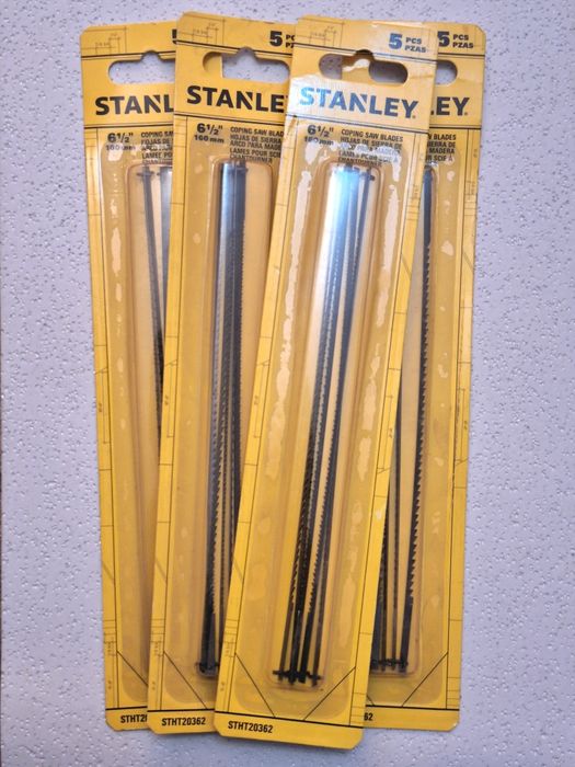 Пилочки для ручного лобзика Stanley FatMax 160мм 20TPI, 16TPI, 10TPI