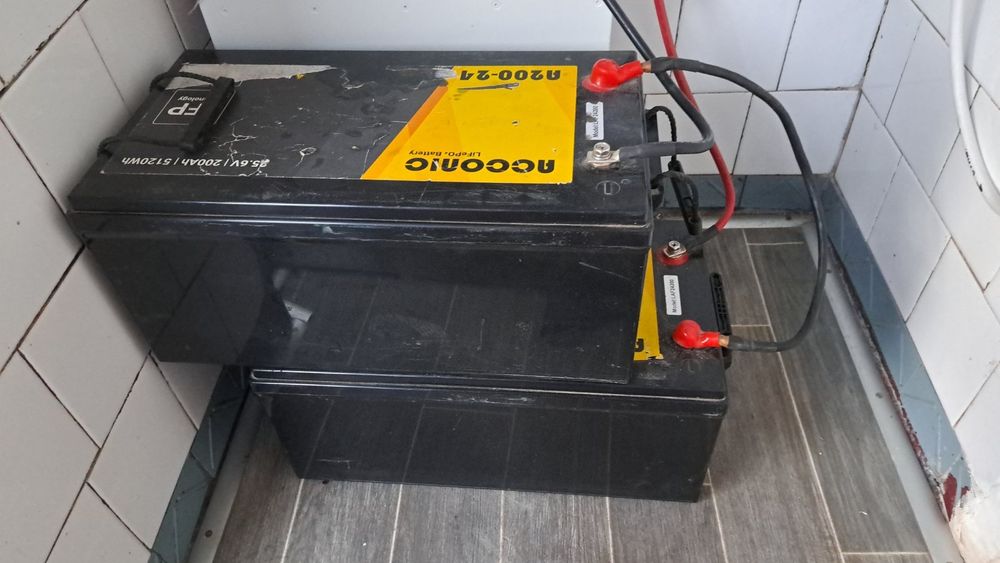 LiFePO₄ батарея Acconic A200-24, 25.6V 200Ah — отличное состояние