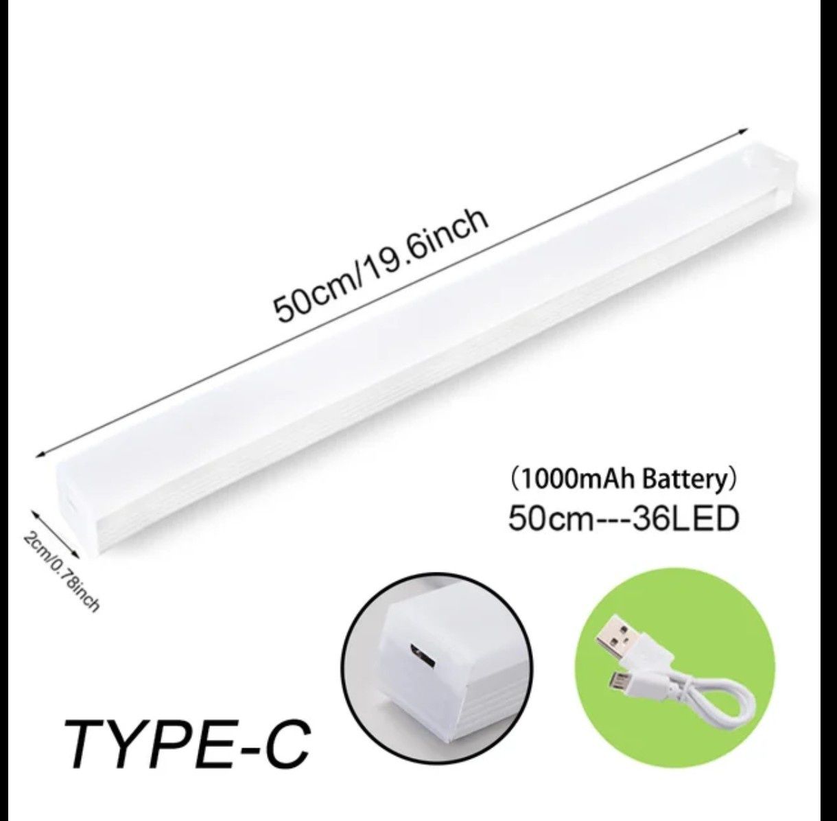 Led лампа, Підсвітка, 50см, акум-р, датчик руху, магніти