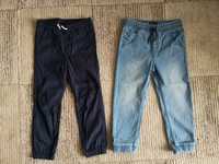 Joggersy jeansowe/dżinsowe i bawełniane H&M i Reserved r. 116