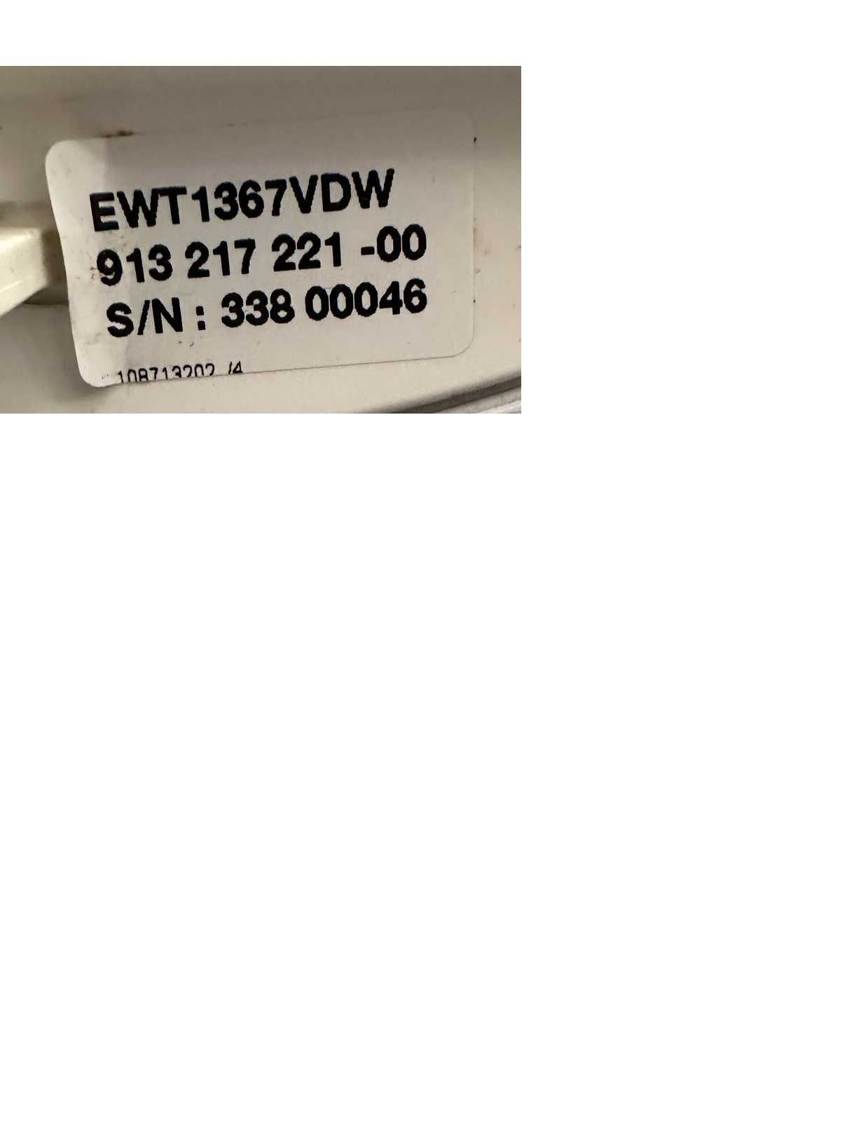 Pralka Electrolux EWT1367 VDW - uszkodzona