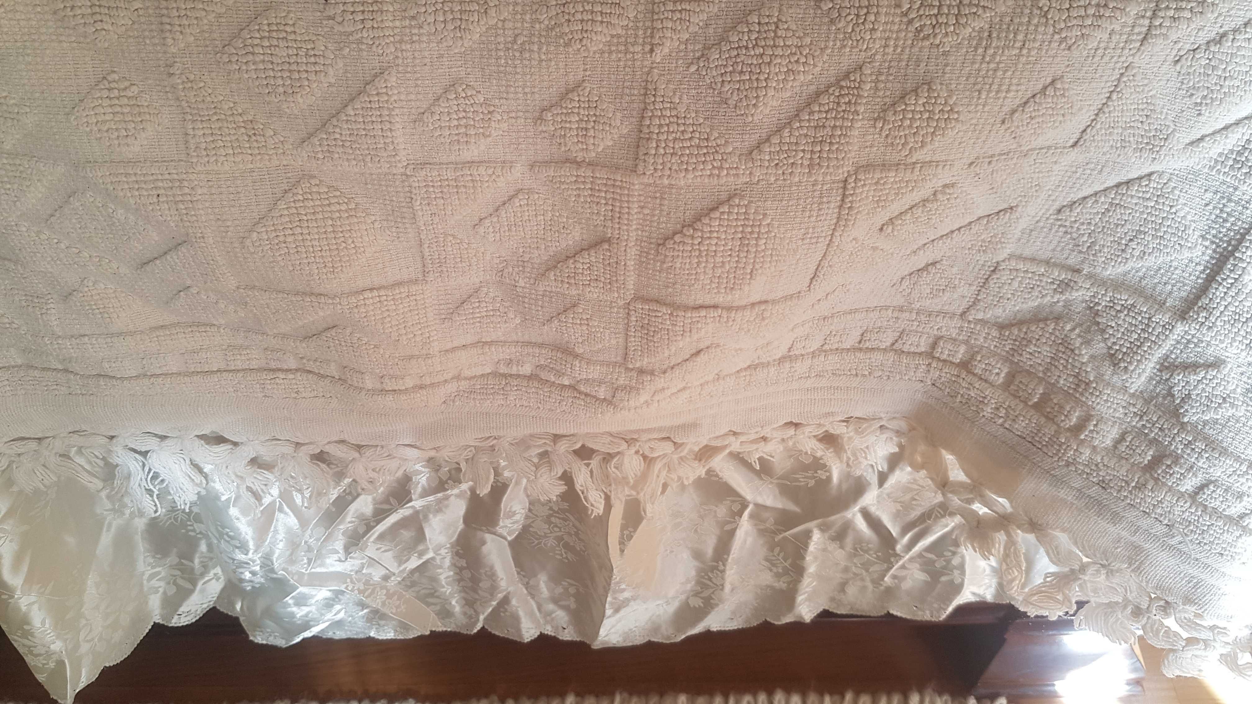 Colcha de Algodão Cama de Casal com Almofada