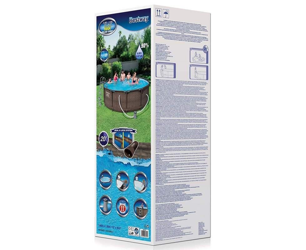 Басейн каркасний «Bestway» Steel ProMax TM 366-100 см об'єм 9150л.