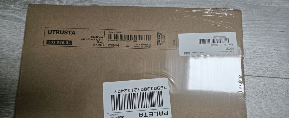 Półka szklana IKEA UTRUSTA