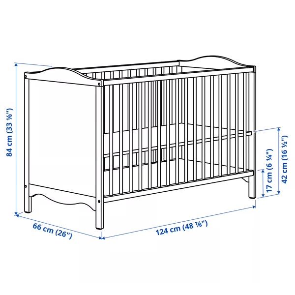 Berço ikea ( falta parafusos)