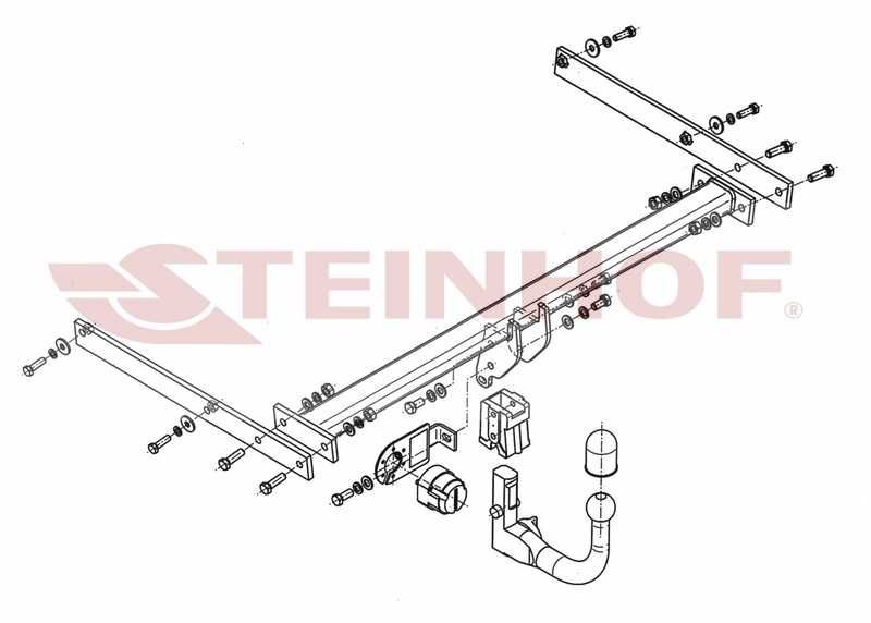 WYPINANY HAK HOLOWNICZY + Moduł 7Pin Ford Focus III HB 2011 - 2018