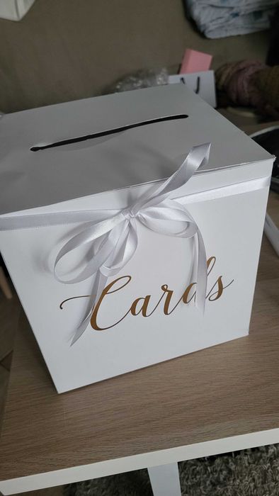 Pudełko na koperty białe kartonowe