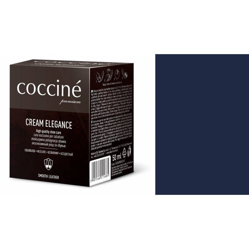 Pasta do butów krem skóry gładkiej Cream Elegance granatowa 50 ml