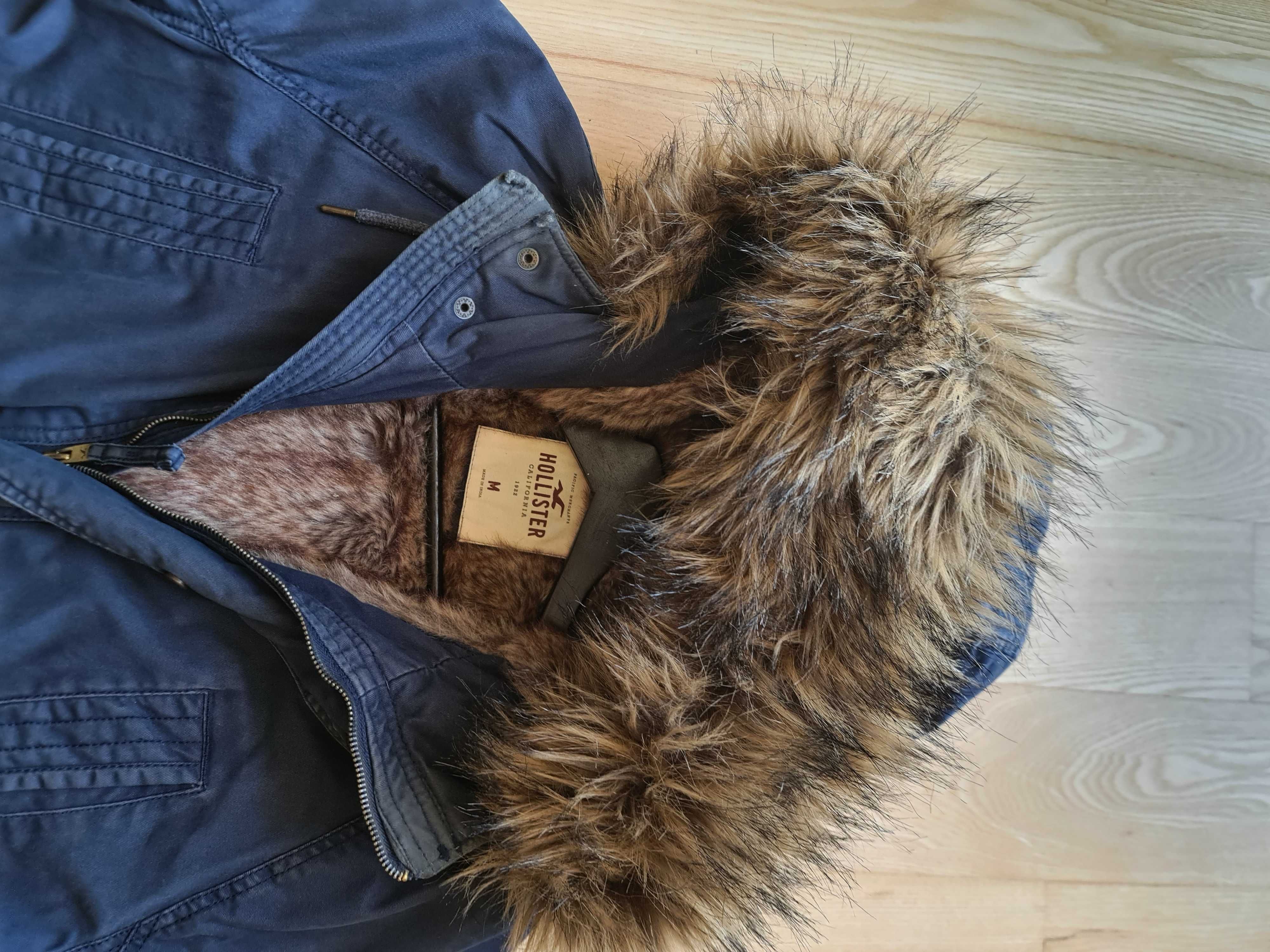 Kurtka męska Hollister rozmiar M, ciepła misio