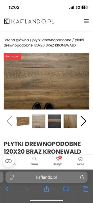 Płytki drewnopodobne 2,5m2