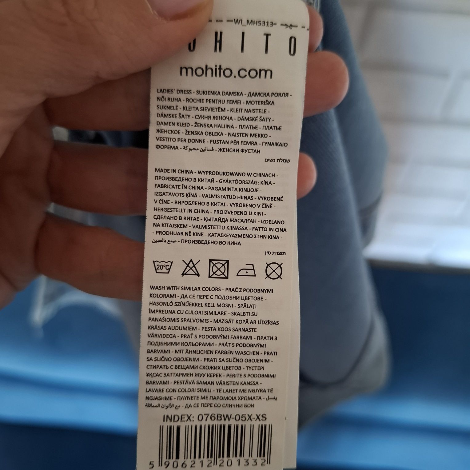 Sukienka Mohito XS dżinsowa