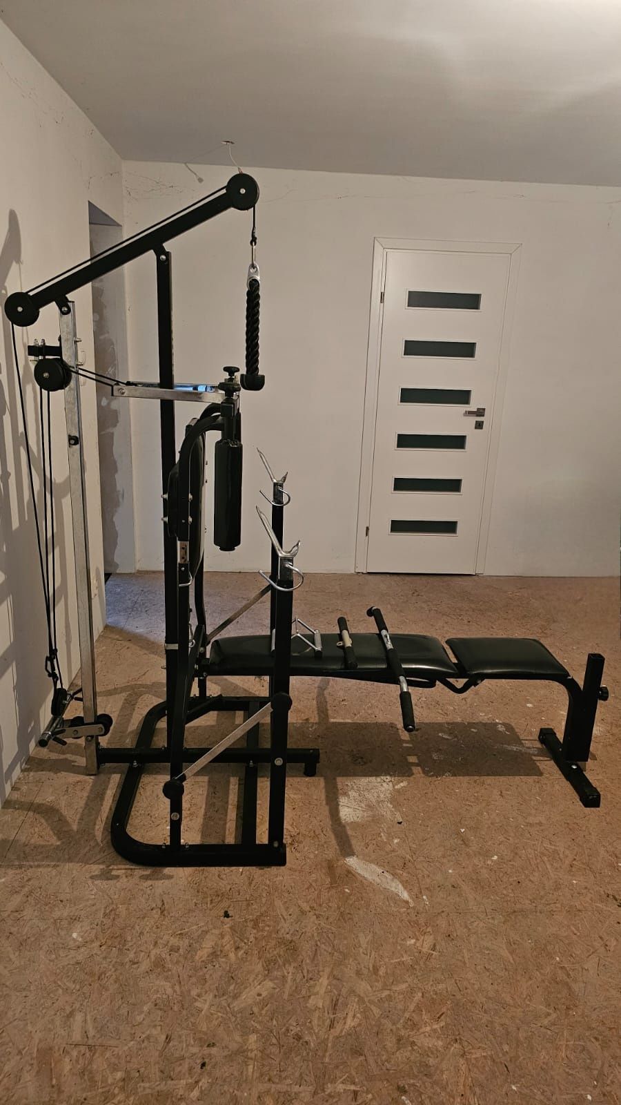 Ławeczka ławka kettler atlas + 80kg + sztanga