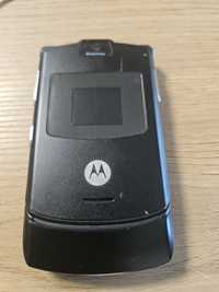 Telefon Motorola RAZR V3 Czarny + oryginalna ładowarka + nowa bateria