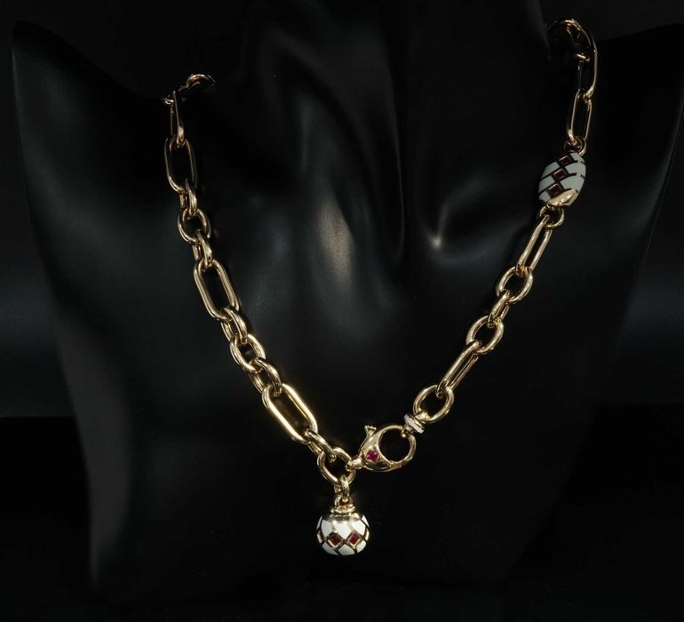 Złoto 585-złoty łańcuszek damski naszyjnik 49 cm