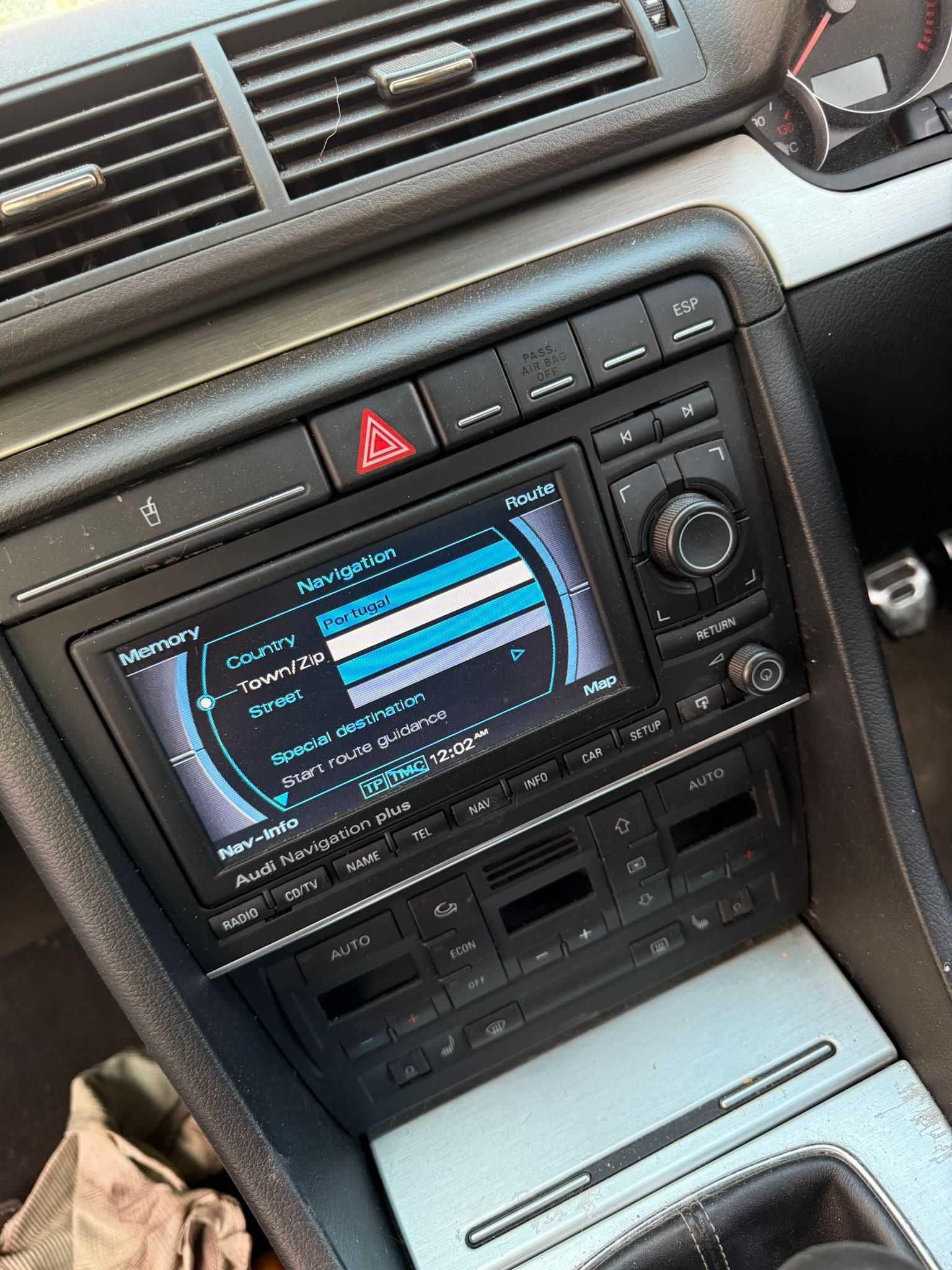Rádio RNS-e Audi a4 b6 b7 com dvd gps incluído