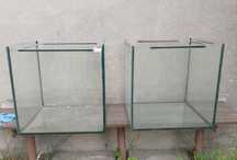 2 akwaria typu kostka 125 l. 50cm x 50cm x50 cm