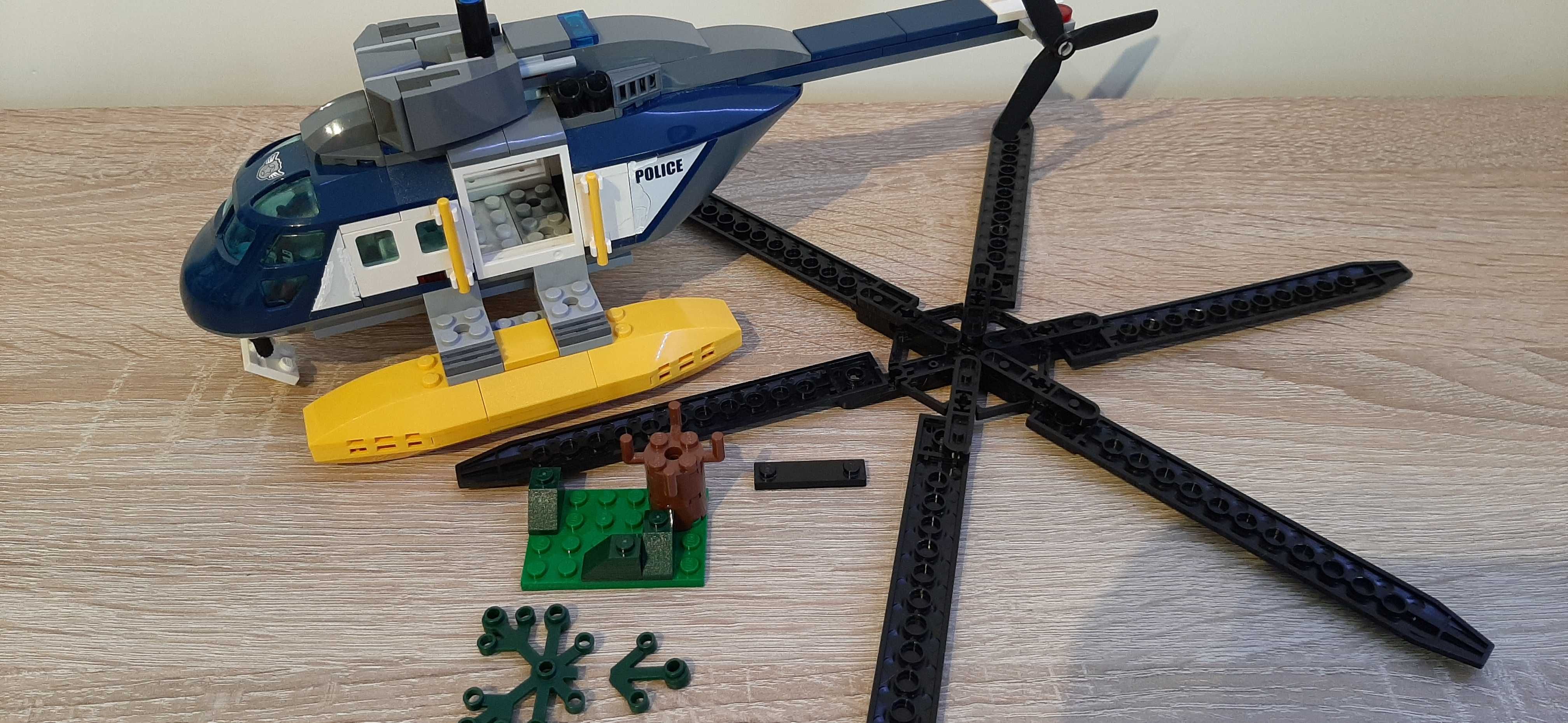 lego city 60067 pościg śmigłowcem, stan-dobry