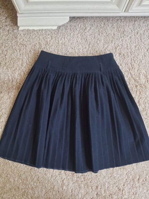 Женская синяя юбка плиссе 38 р.М.Юбка для школы.