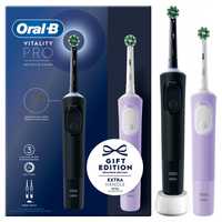 Elektryczna szczoteczka ORAL-B Vitality pro duo fioletowa i czarna