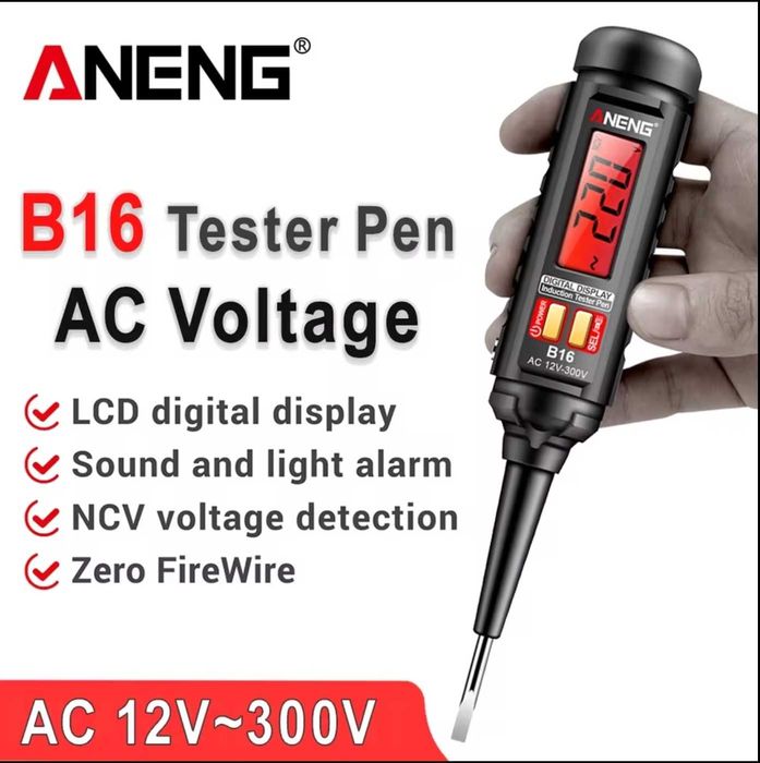ANENG B16 próbnik 12V-300V detektor napięcia testowy miernik PEN