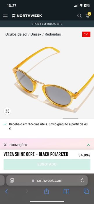 Óculos de Sol Polarizado North Week