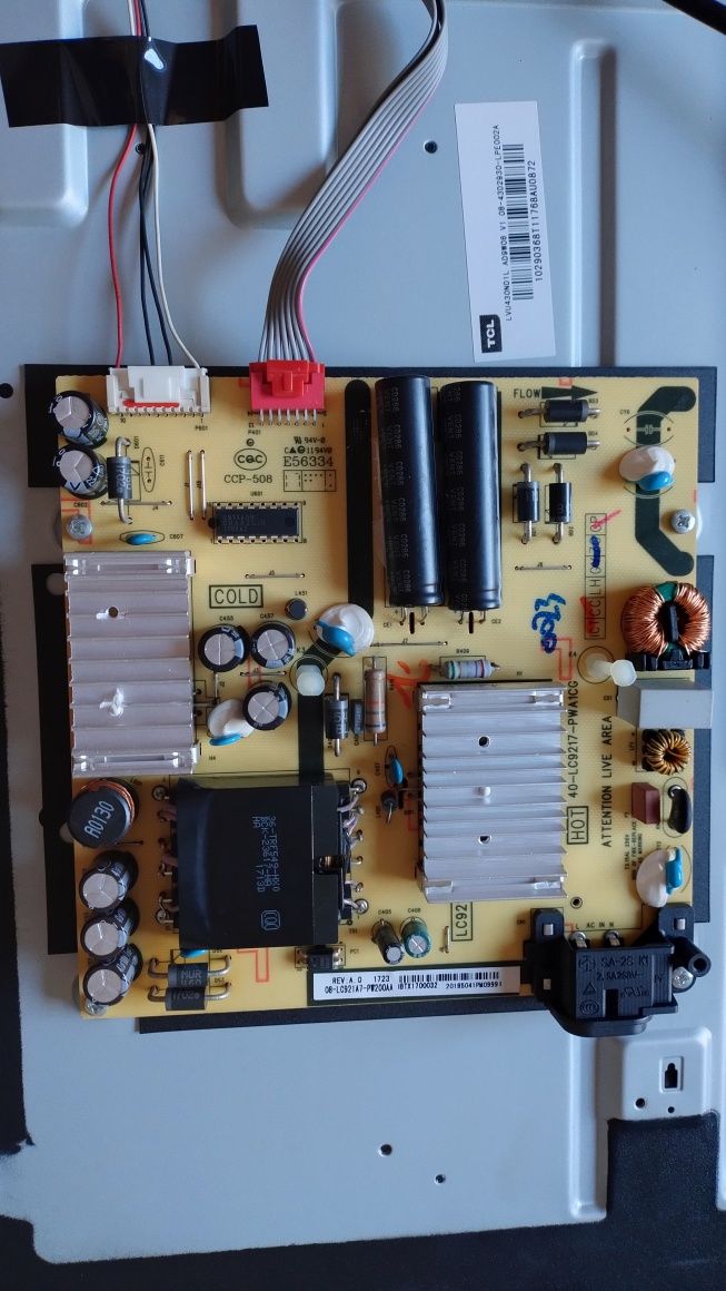 TV LED Android Thomson 43UC6406 Completa para peças