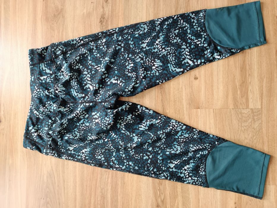 Legginsy, wysoki stan, mocny pas. Legginsy 3/4, siateczka