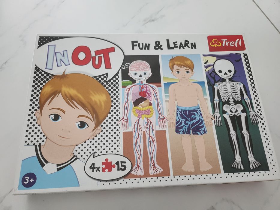 Trefl puzzle ludzkie ciało 4x15 puzzli anatomia