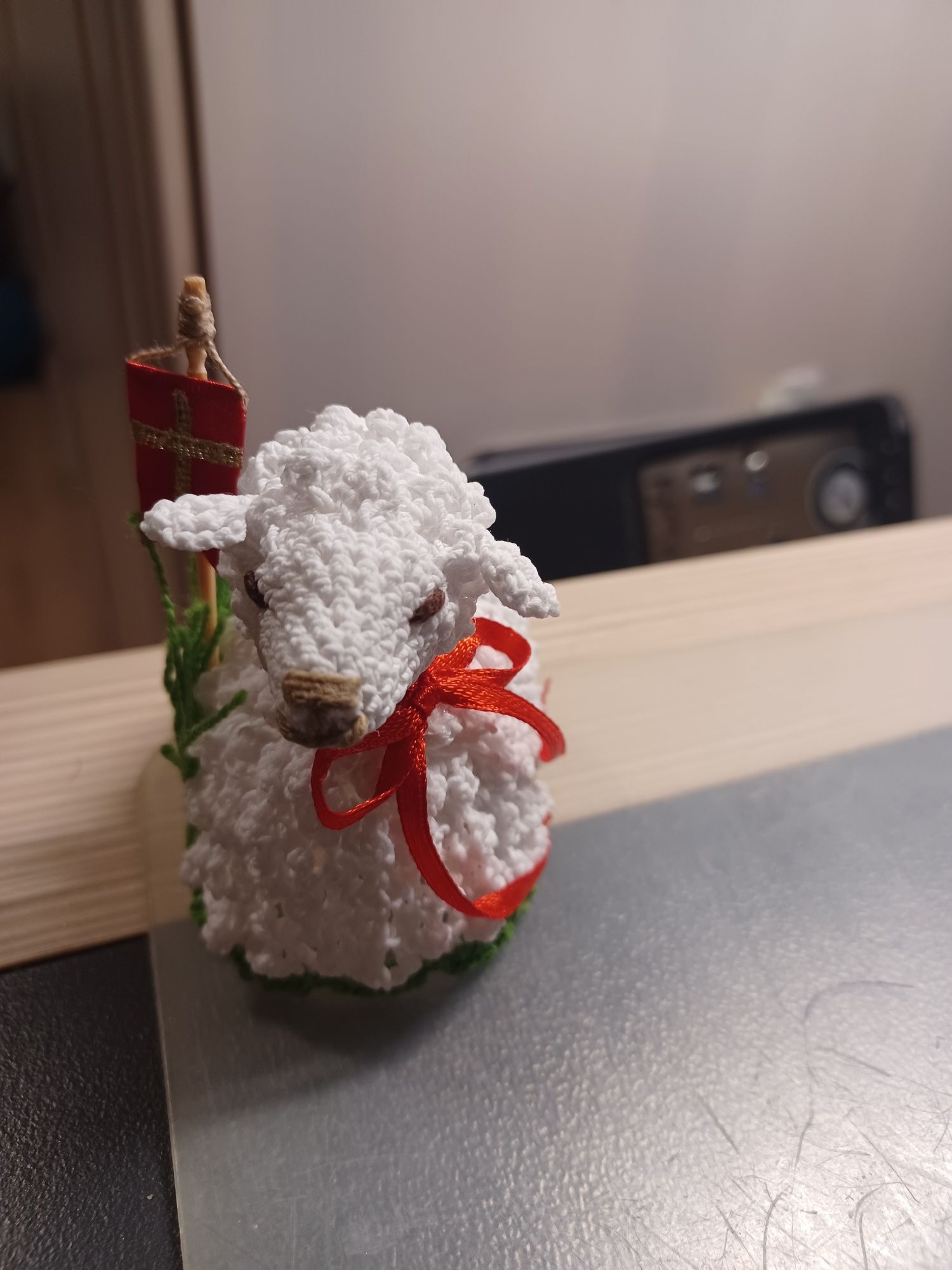 Baranek wielkanocny szydełko