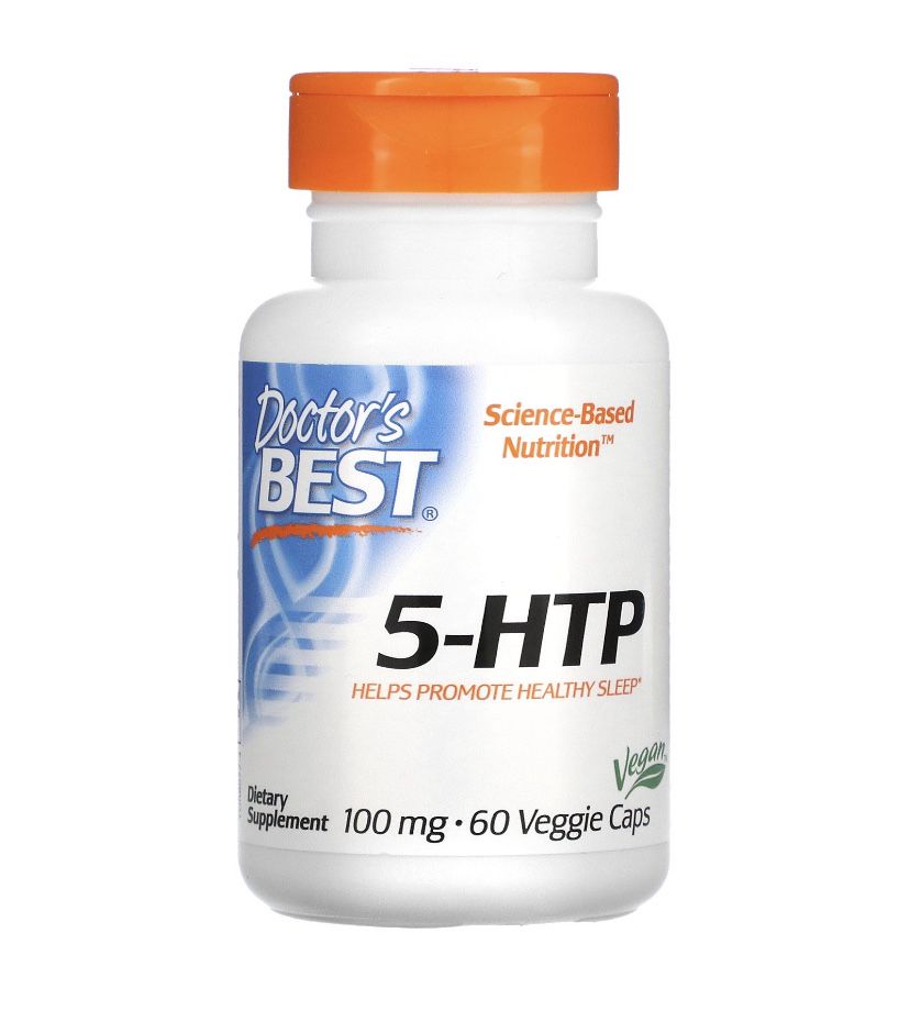 5-гидрокситриптофан, 5-HTP, 100 мг, 60 шт Now foods, Doctor's best