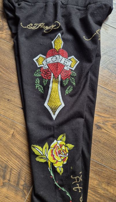 Legginsy 3/4 ed hardy M idealne