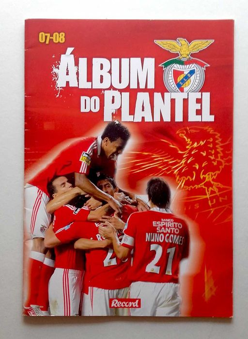 Cadernetas Benfica: Álbum do Plantel 07-08 / Tetra / Época 2010/11