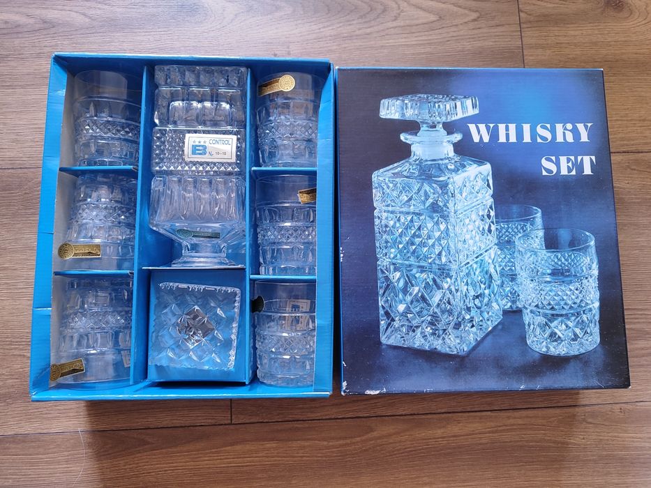 Kryształowy zestaw do whisky Bohemia 7 el.