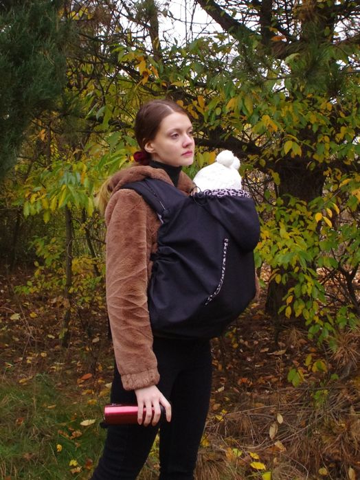 Softshell osłonka otulacz do chust nosidełek z odpinanym polarem