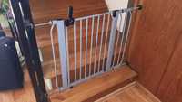 Barierka na schody, drzwi, rozporowa szerokość od 77 cm do 110 cm
