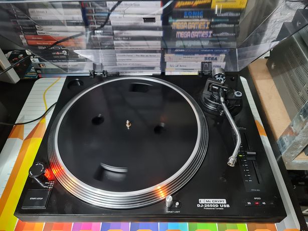 Gramofon Mc CRYPT DJ-2650D usb  ciężki i solidny 9kg