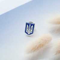 Значок срібний герб України