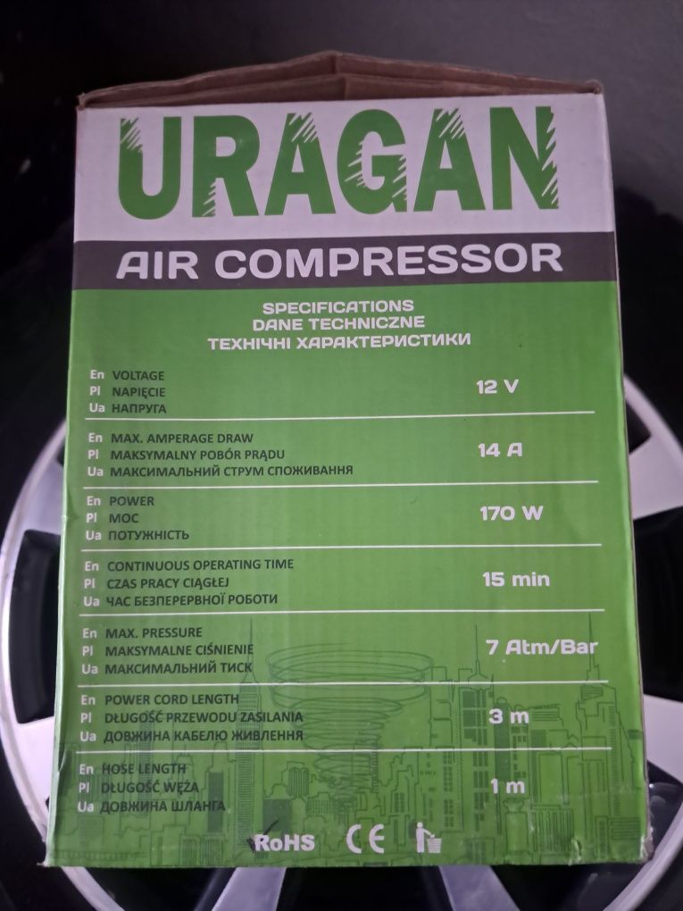Автомобильный компрессор УРАГАН 90120